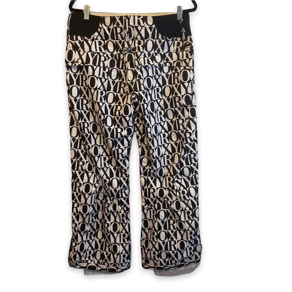 Roxy Black and White Women's Snowboard Pants Size Medium